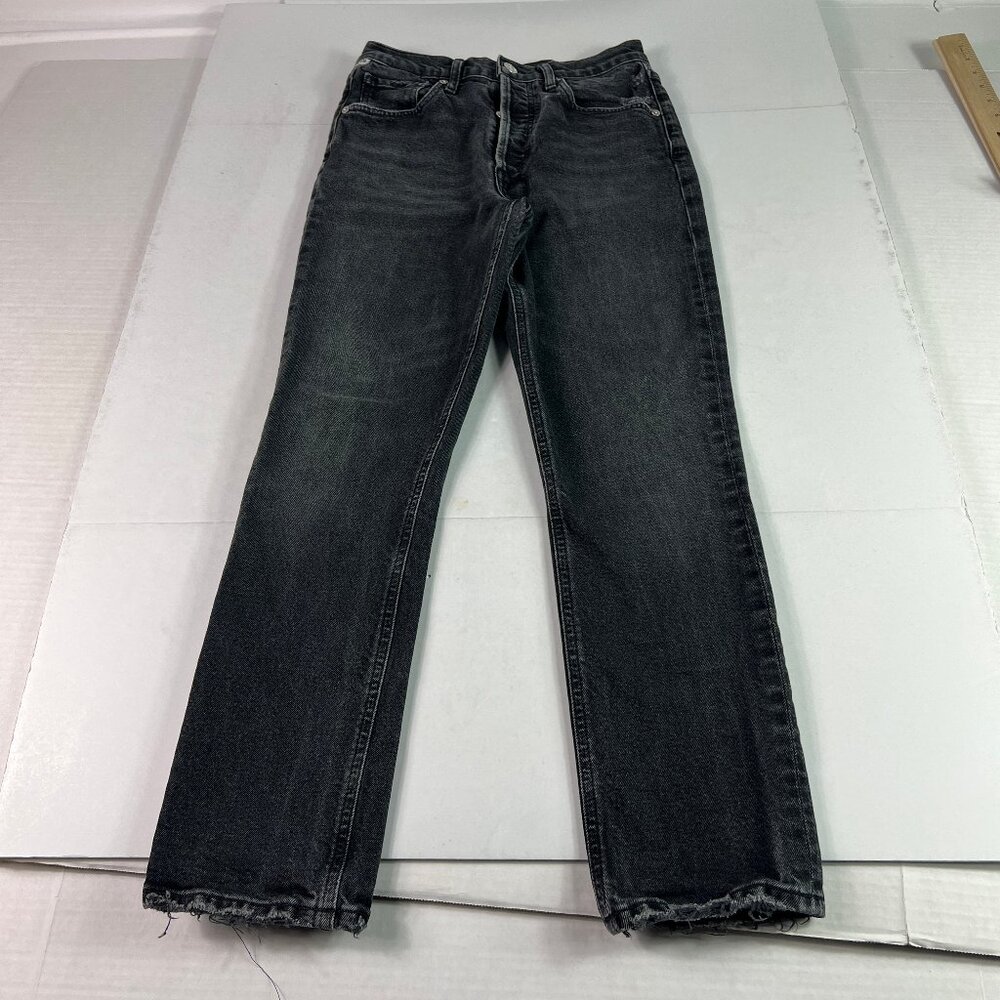 Citizens Of Humanity Black Washed Ankle Jeans